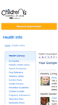 Mobile Screenshot of healthlibrary.stlouischildrens.org